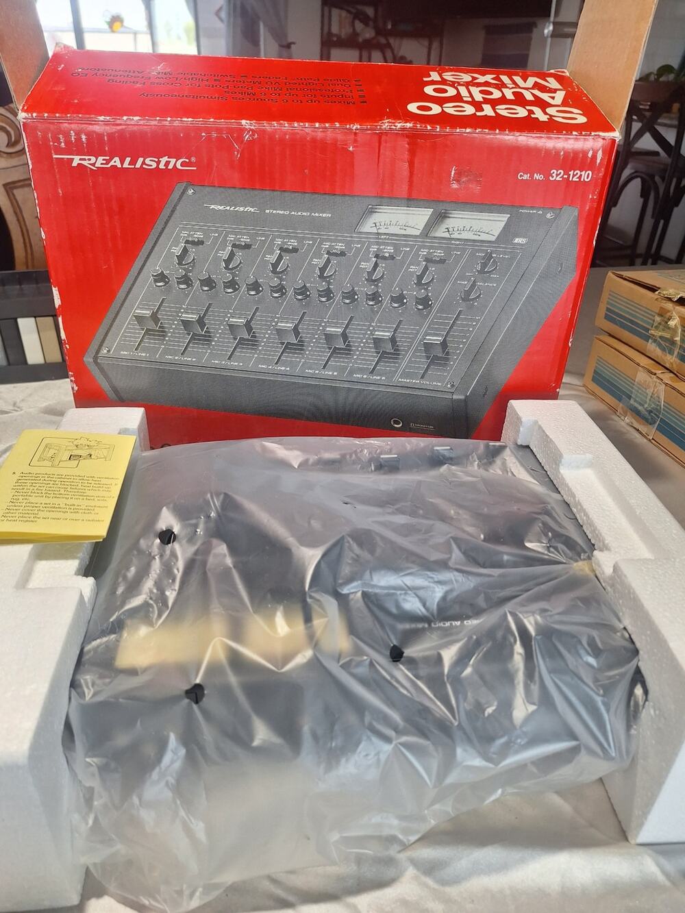 NOS 1985 Realistic 32-1210 6-Channel Stereo Audio Mixer RadioShack Never Used!
